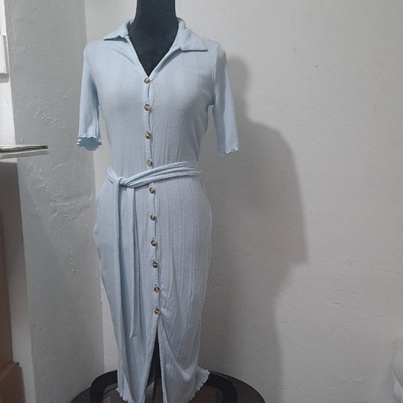 NEW W/TAGS Oak & Trellis Sky Blue Women's Dress - Picture 3 of 6